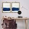 Stupell Industries Coastal Brushstrokes Abstract Beach Framed Floater Canvas Wall Art